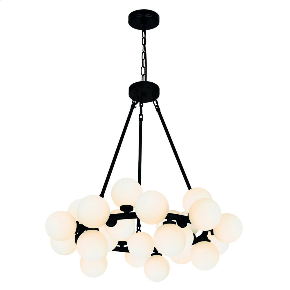 Arya 25 Light Black Chandelier