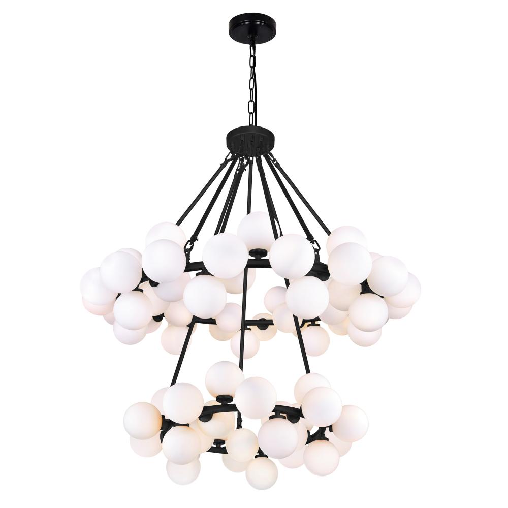 Arya 70 Light Black Chandelier
