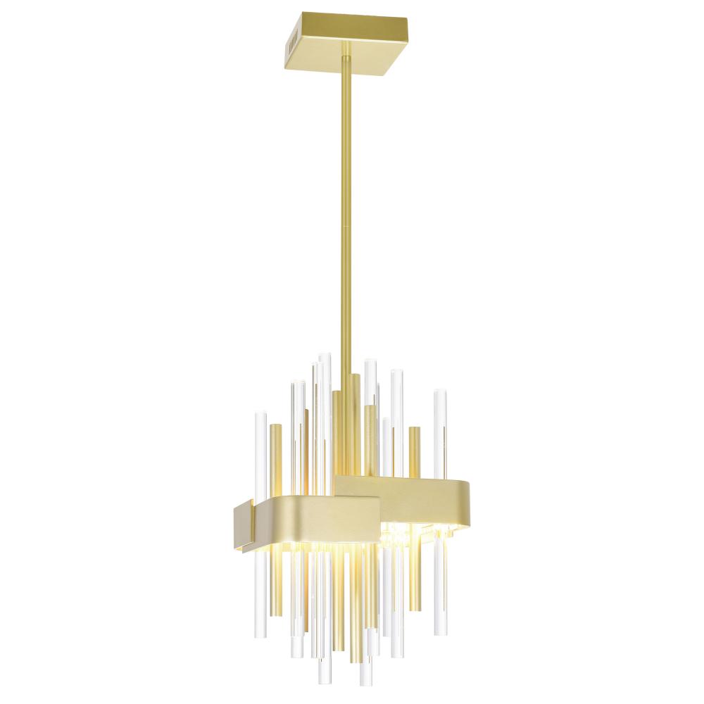 Millipede Integrated LED Satin Gold Mini Pendant