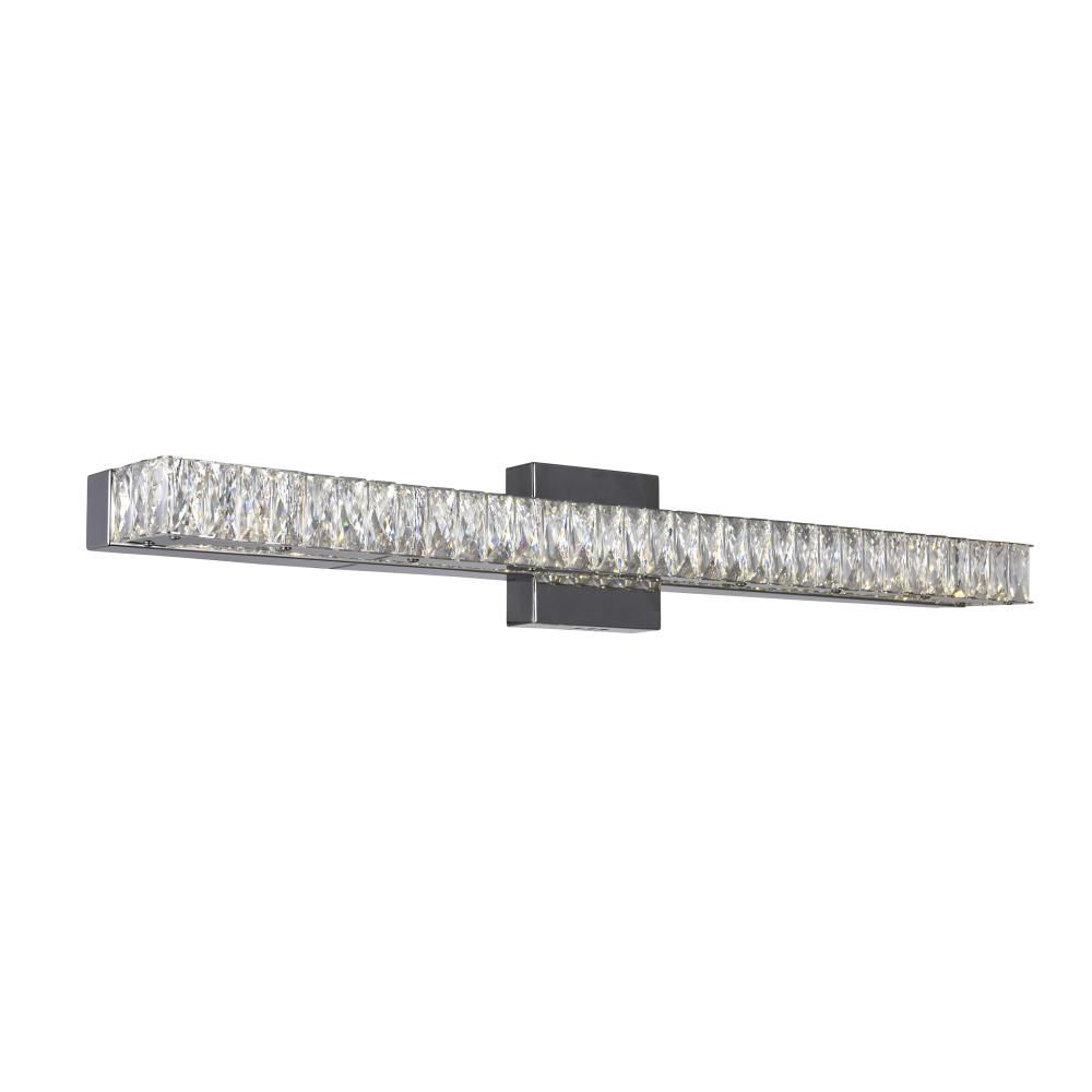 Milan Integrated LED 32in Chrome Vanity Light