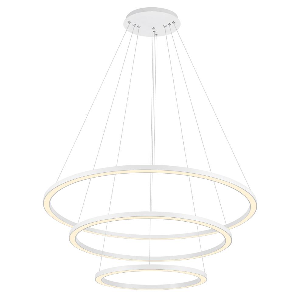 Chalice Integrated LED 31in White Chandelier