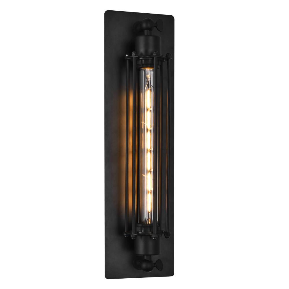 Kiera 1 Light 4in Black Wall Sconce