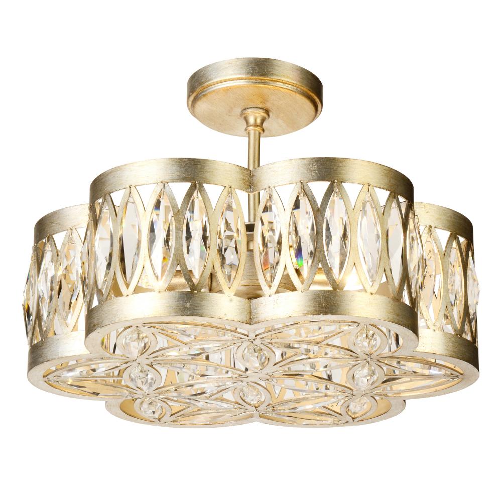 Nova 6 Light 16in Champagne Chandelier