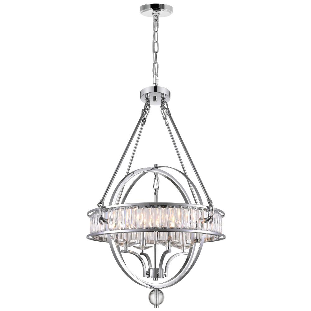 Arkansas 4 Light Chrome Chandelier