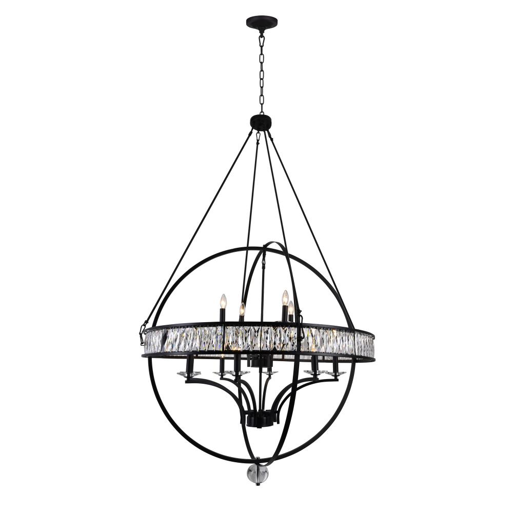 Arkansas 12 Light Black Chandelier