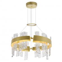 CWI Lighting 1246P24-602-A - Guadiana 24 in LED Satin Gold Chandelier