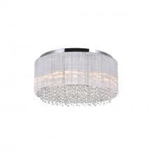 CWI Lighting 5319C20C-R - Spring Morning 9 Light Drum Shade Flush Mount With Chrome Finish