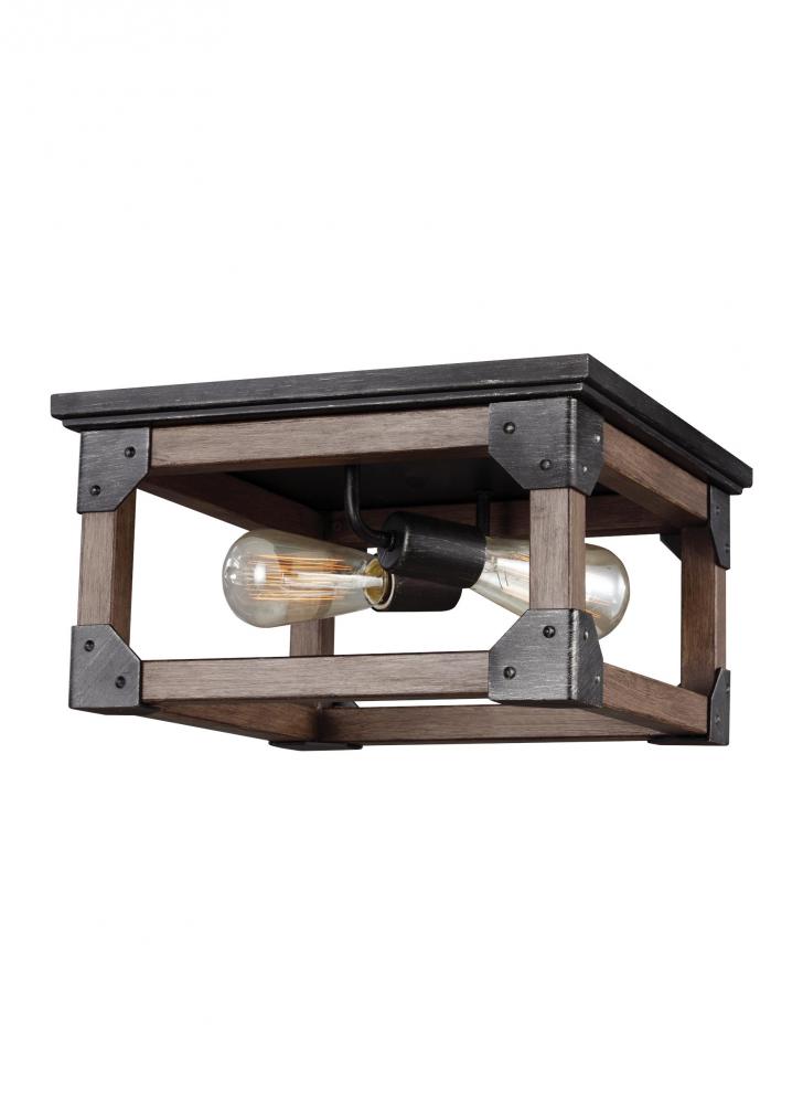 Dunning Two Light Ceiling Flush Mount