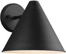 Generation Lighting 8638501-12 - Crittenden mid century modern 1-light outdoor exterior Dark Sky compliant large wall lantern sconce