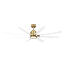 Generation Lighting 8FLSM65BBSD - Flera Smart 65 LED Ceiling Fan in Burnished Brass with Matte White Blades