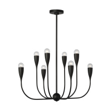 Generation Lighting GLC1218MBK - Maya Eight Light Chandelier