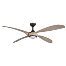 Minka-Aire F698L-DB/ASW - Mortyn 60" LED Indoor/Outdoor Ceiling Fan