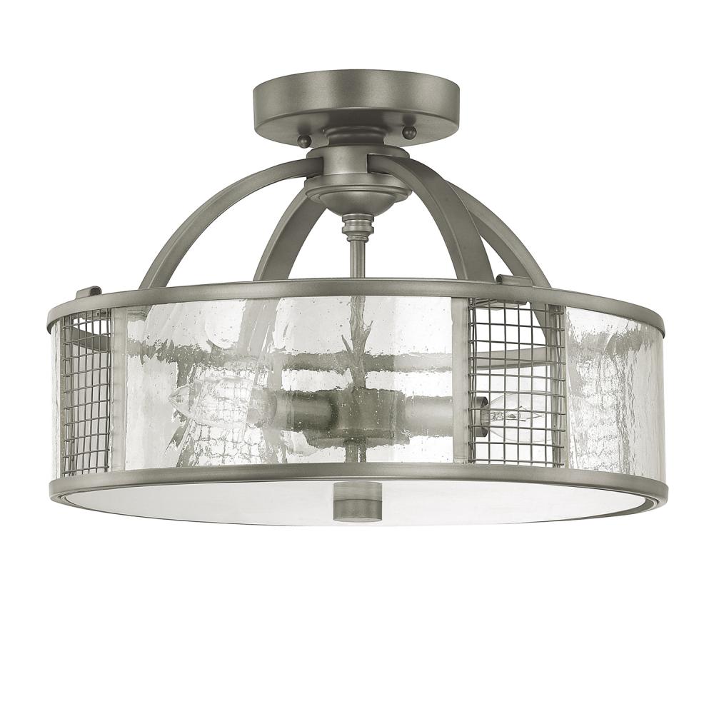 3 Light Semi Flush