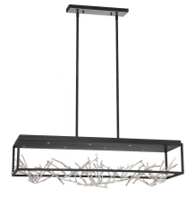 Eurofase 35642-023 - AERIE,8LT,LED,RECT,CHA,BLK/SIL