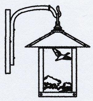 9" Timber Ridge Wall Bracket With Goose Filigree