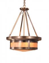 Arroyo Craftsman BCMH-20WO-AB - 20" berkeley open top pendant