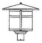 Arroyo Craftsman BP-17CR-RB - 17" berkeley post mount