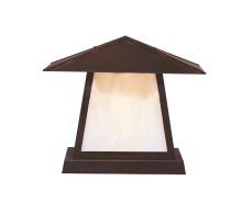 Arroyo Craftsman CC-12BAM-VP - 12" carmel column mount with bungalow overlay