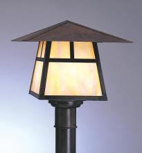 Arroyo Craftsman CP-15HCS-MB - 15" carmel post mount with hillcrest overlay