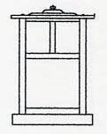 Arroyo Craftsman MC-10ECR-RC - 10" mission column mount without overlay (empty)