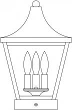 Arroyo Craftsman NAC-10CS-AB - 10" Nantes column mount
