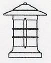 Arroyo Craftsman NC-9AM-AB - 9" newport column mount