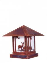 Arroyo Craftsman TRC-12DRAM-VP - 12" timber ridge column mount with deer filigree