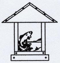 Arroyo Craftsman TRC-12TRAM-VP - 12" timber ridge column mount with trout filigree