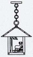 Arroyo Craftsman TRH-12DRAM-VP - 12" timber ridge pendant with deer filigree