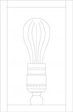 Arroyo Craftsman VIS-8CR-AB - 8" vintage sconce