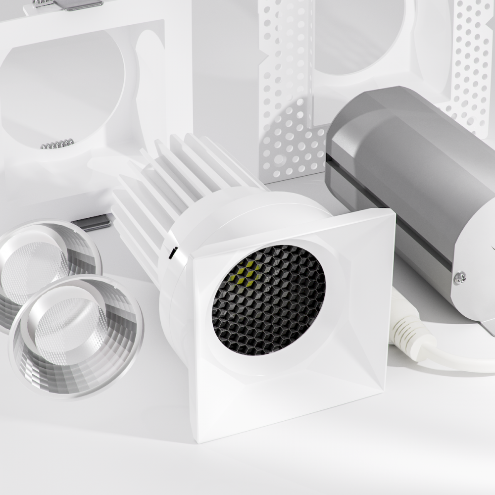 RHYME DOWNLIGHT DEEP BAFFLE SQUARE