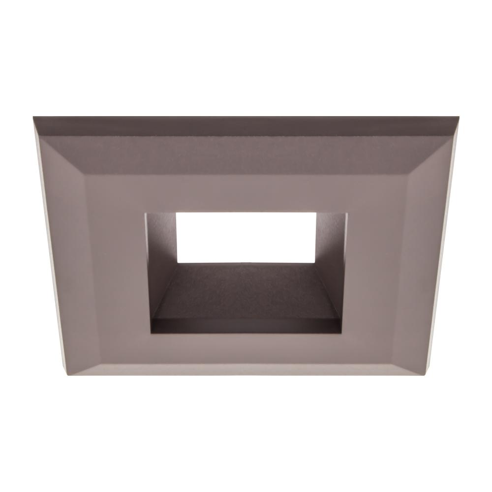 Snap-On Square Trim For E4 Retrofits, Smooth, Dark Bronze