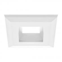 American Lighting Q4-WH - Snap-On Square Trim For E4 Retrofits, Smooth, White