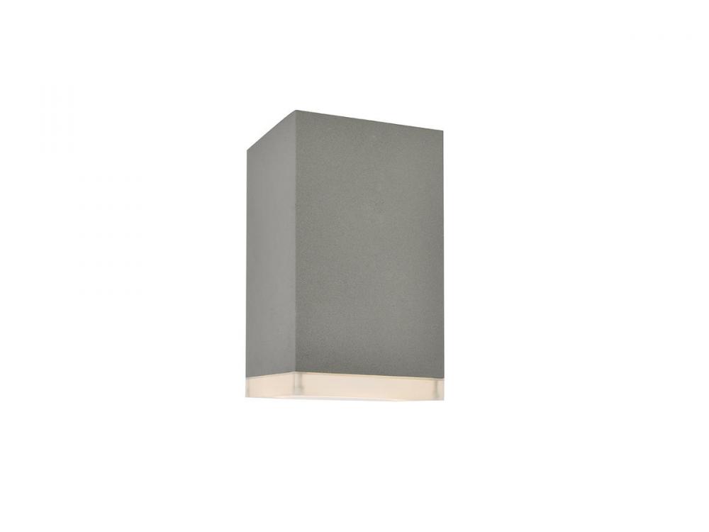 Avenue Outdoor 8" Flush Mount Sconce in Silver