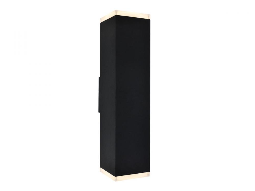 Avenue Outdoor 20" Sconce in Black with LED Panel