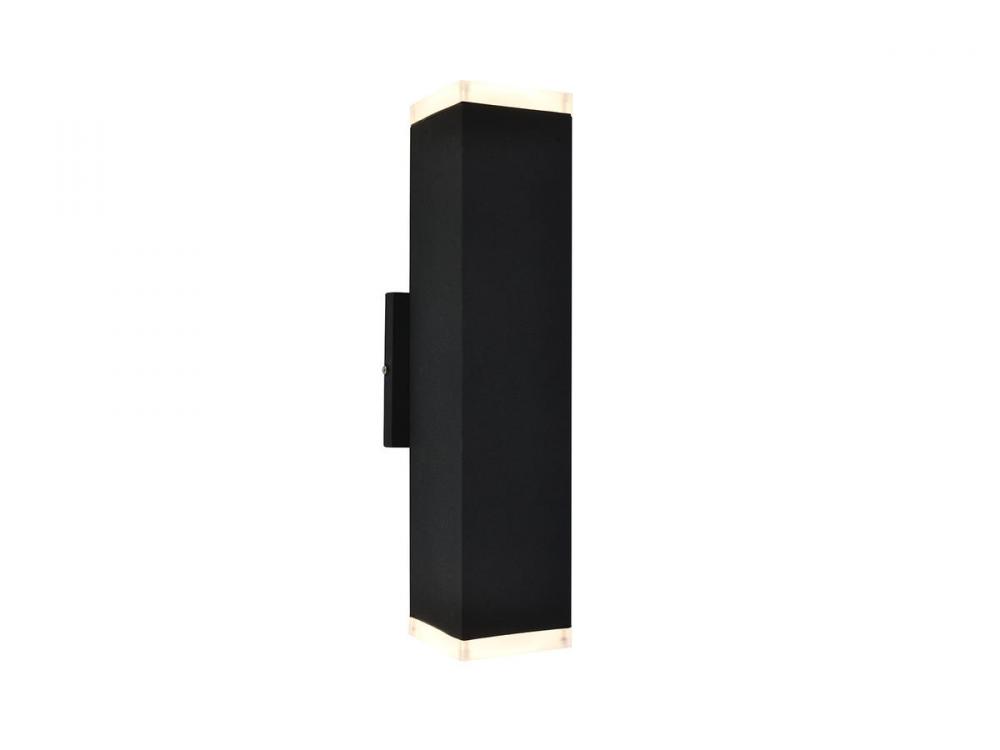 Avenue Outdoor 12" Sconce in Black with LED Panel