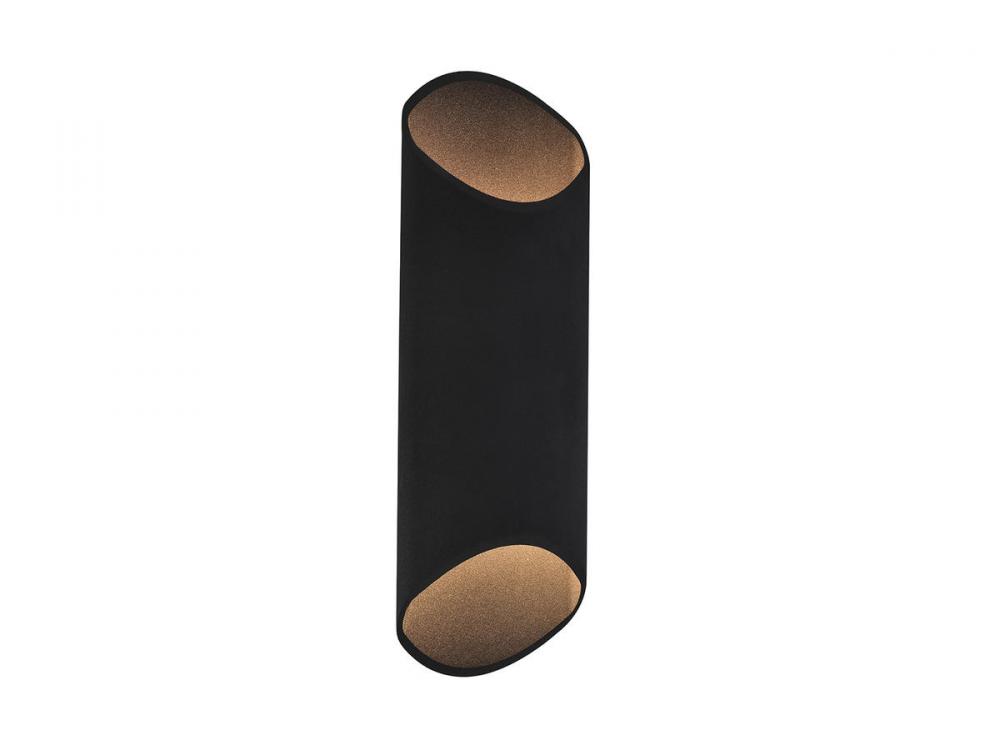 Avenue Outdoor 20" Cylindrical Sconce in Black