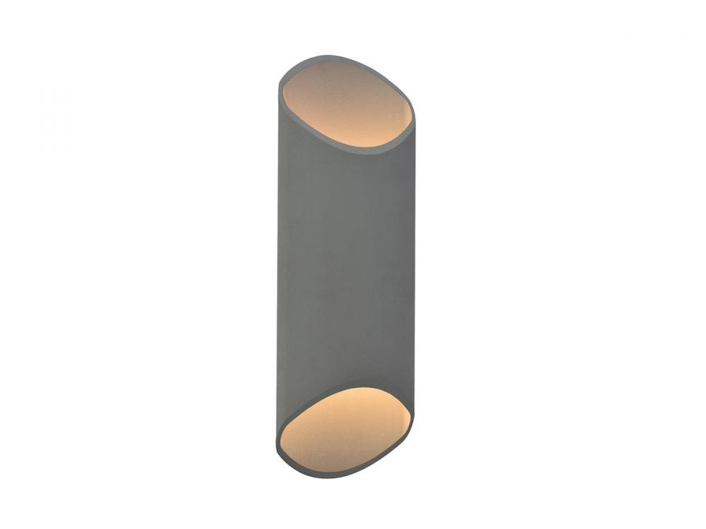 Avenue Outdoor 20" Cylindrical Sconce in Silver