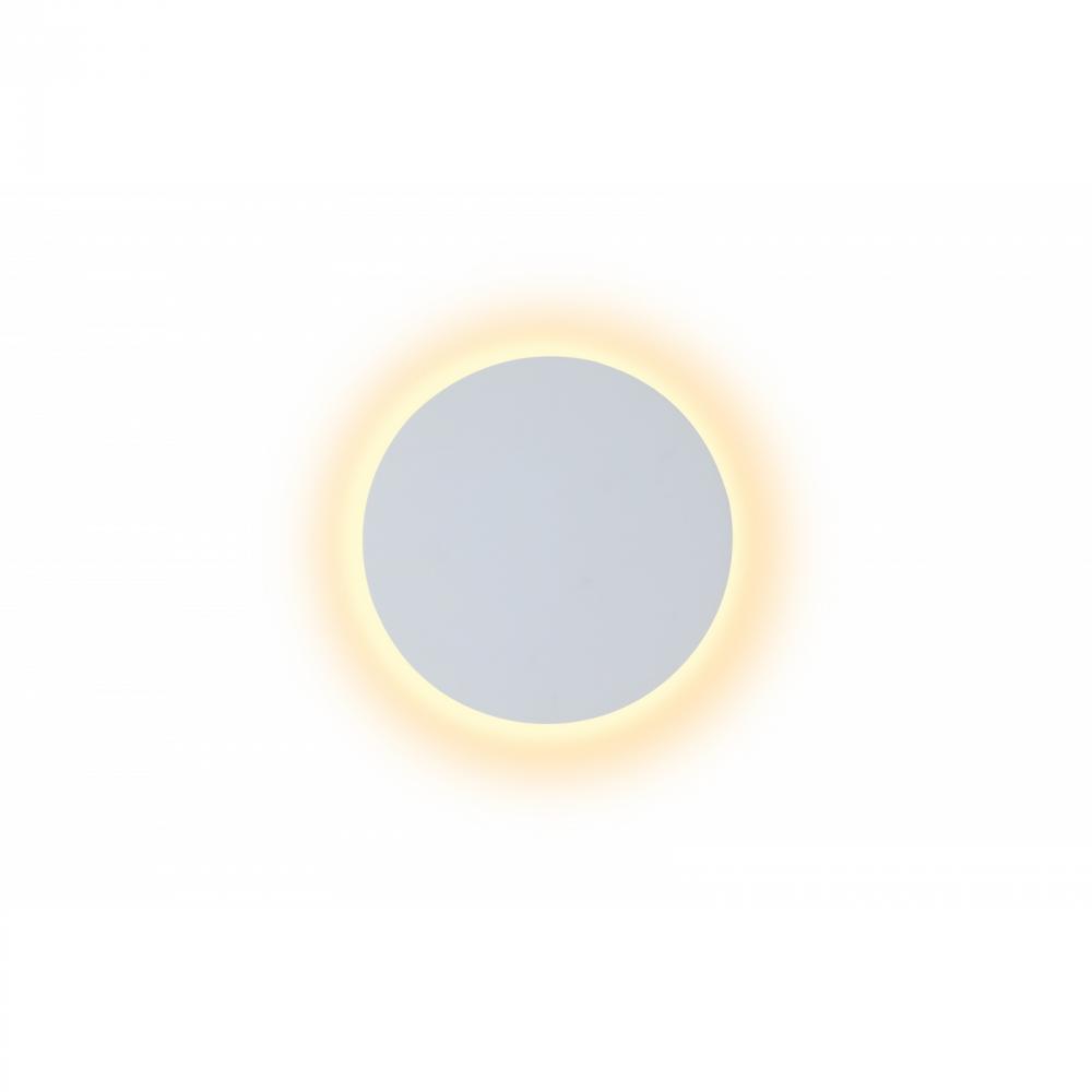 Parker 15"  Round Wall Sconce In Paintable White Plaster