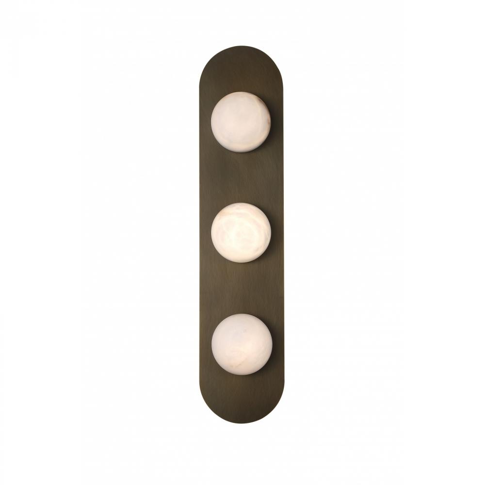 Sedona 30"  Oval Wall Sconce In Alabaster
