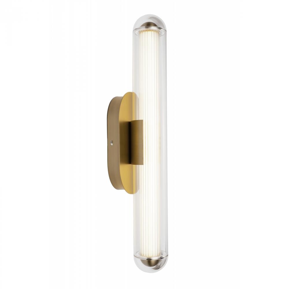 Nautilus 24" Wall Sconce In Aged Brass