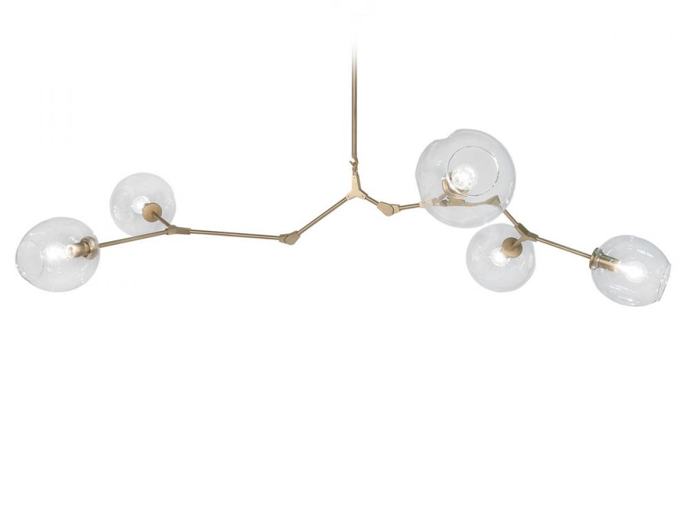 Fairfax Ave. 66" Chandelier Brushed Brass