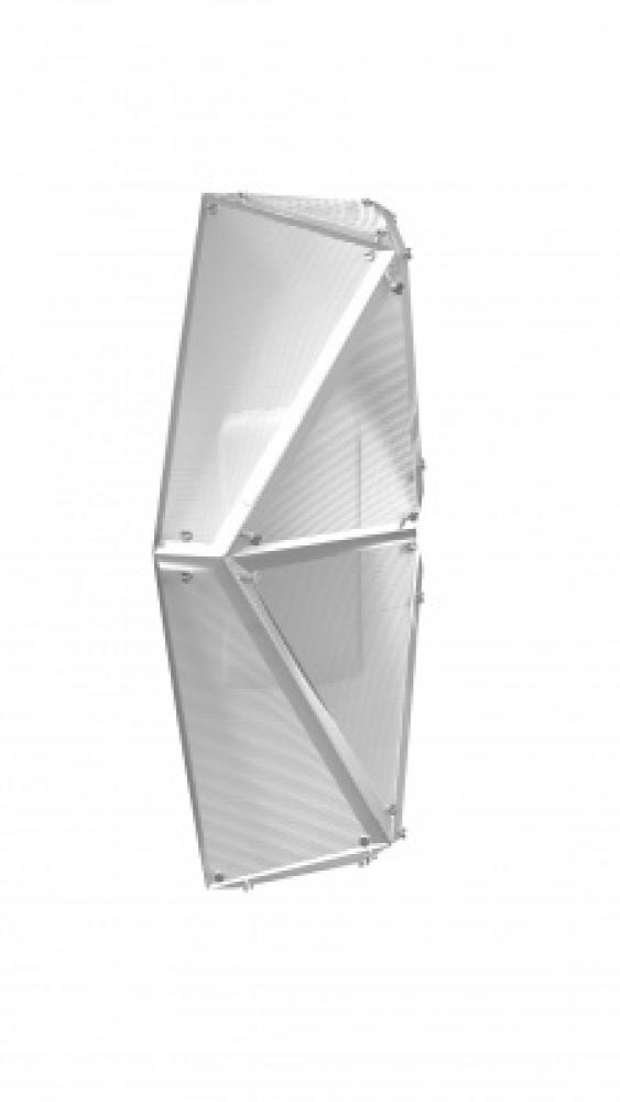 Seoul 11" LED Etched Acrylic Wall Sconce in Chrome