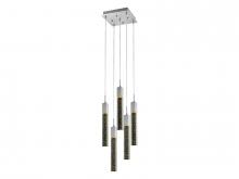 Avenue Lighting HF1900-5-GL-CH - The Original Glacier Collection 5 Light Bubbled Crystal Multi Port Pendant