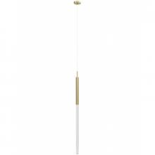 Avenue Lighting HF2020-SNW-BB - Main Street  1 Light Snow Acyrlic Pendant in Brushed Brass