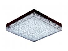Avenue Lighting HF9218-BLK - Cermack St. 18" Square Flush Mount in Black with Textured Glass