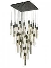 Avenue Lighting HF1903-41-GL-BK - The Original Glacier Collection 41 Light Multi Pendant in Black with Bubbled Crystal