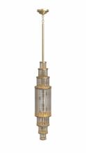 Avenue Lighting HF1925-AB - Waldorf 38" Pendant in Aged Brass with Glass Rod Accents