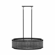 Avenue Lighting HF1927-GM - Waldorf 52"  Oval Chandelier in Polished Gunmetal