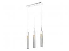 Avenue Lighting HF1900-3-BOA-CH - Boa  37" Multi Pendant in Polished Chrome with Studded Glass